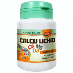 Acid Alfa Lipoic 30 Capsule + Calciu Lichid 30 Capsule Cadou foto