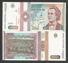ROMANIA 1000 1.000 LEI 1993 [1] a UNC , aproape necirculata foto