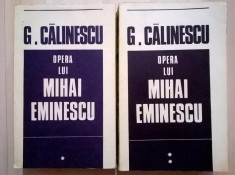 George Calinescu ? Opera lui Mihai Eminescu {2 volume} foto