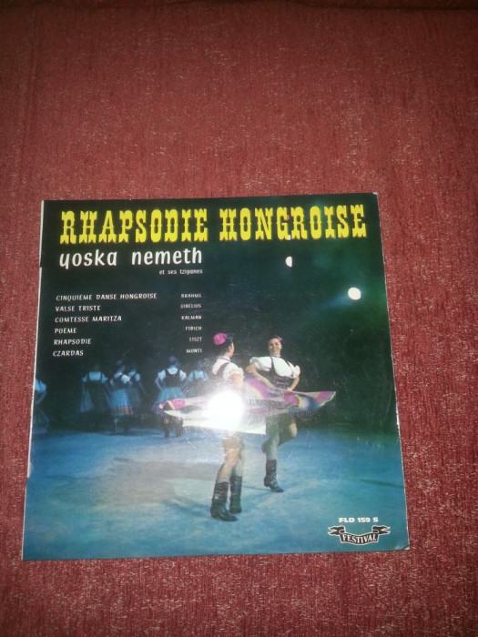 Yoska Nemeth et ses tziganes- Rhapsodie Hongroise 10&rdquo; Francevinil vinyl