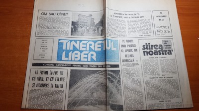 tineretul liber 30 august 1990-art. alte documente de la sibiu,de sorin o. balan foto
