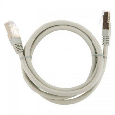 Cablu FTP 4World Patch cord neecranat Cat 6e 1m Gri foto