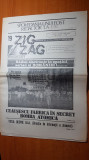 Ziarul zig-zag 17-23 iulie 1990-noi venim cu o floare,nu cu bate si topoare