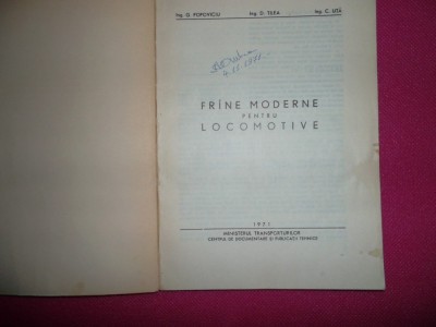 Frane moderne pentru Locomotive/ Popoviciu foto