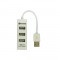 Hub USB Vakoss TC-234UX USB 2.0 4 porturi Alb