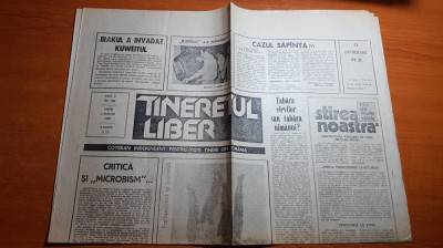 ziarul tineretul liber 3 august 1990- articolul &amp;quot; cazul sapanta &amp;quot; foto