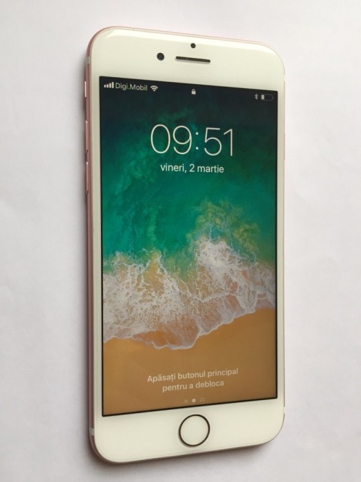 iPhone 7 32GB Rose Gold Roz NEVERLOCKED CA NOU GARANTIE|VANZATOR GOLD foto mare iPhone 7 32GB Rose Gold Roz NEVERLOCKED CA NOU GARANTIE|VANZATOR GOLD foto mare