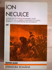 Ion Neculce - O sama de cuvinte * Letopisetul Tarii Moldovei foto