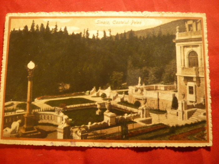 Ilustrata tip UPU Sinaia - Castelul Peles ,circ. 1912 Ed.Sigm.Schwartz