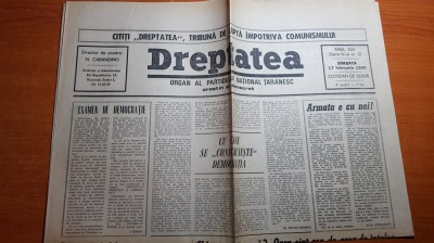 ziarul dreptatea 17 februarie 1990-articolul &amp;quot;cu cine se condtuieste democratia&amp;quot; foto