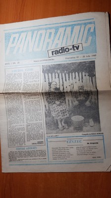 ziarul panoramic radio-tv 23-29 iulie 1990 foto