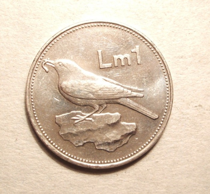MALTA 1 LIRA 1986 -UNC