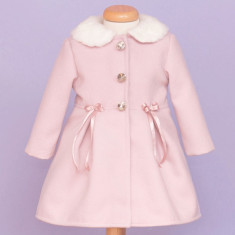 Set paltonas si caciulita Pink Coat foto