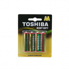 Baterii AA R6 Toshiba Heavy Duty, 1.5V, set 4 bucati foto