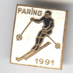 PARING 1991 - SCHI Insigna Concurs Sport de Iarna - Insigna email, varianta 3