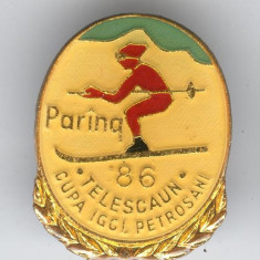 PARING 1986 - TELESCAUN CUPA IGCI - SCHI Insigna CONCURS, Sport de Iarna Insigna