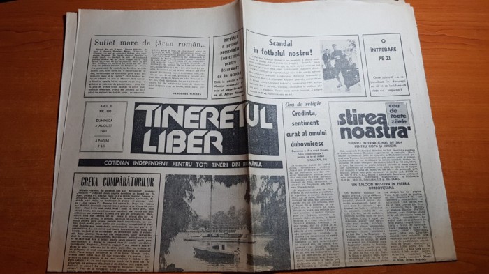 ziarul tineretul liber 5 august 1990