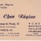 Carte de vizita Chez Regine