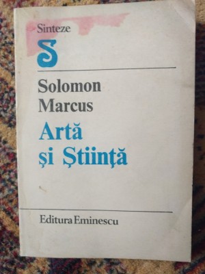 Solomon Marcus - arta știință dedicație și autograf pt Romulus Vulpescu foto