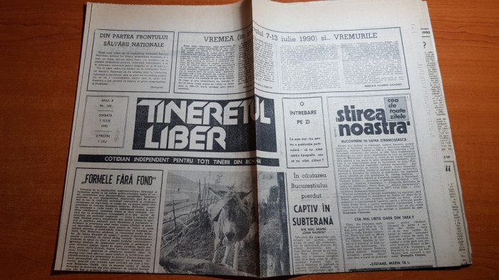ziarul tineretul liber 7 iulie 1990-procesul lui nicu ceausescu
