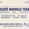Carte de vizita Societe Nouvelle Texa