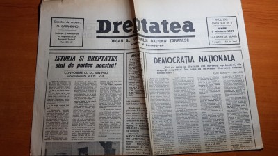 ziarul dreptatea 9 februarie 1990-istoria si dreptatea sunt de partea noastra foto