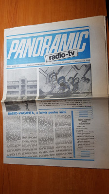 ziarul panoramic radio-tv 27 august-2 septembrie 1990-art. despre radio vacanta foto