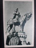 CLUJ - STATUIA LUI MATEI CORVIN - ANII 1940, Necirculata, Fotografie