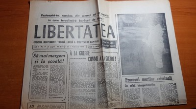 ziarul libertatea 1 februarie 1990-procesul marilor criminali foto
