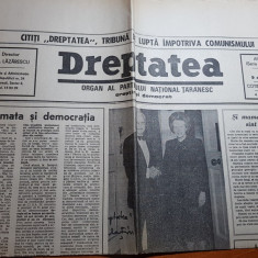 ziarul dreptatea 9 martie 1990-ion ratiua cu margaret thatcher in anglia