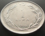 Cumpara ieftin Moneda 1 LIRA - TURCIA, anul 1970 * cod 1413 B, Europa