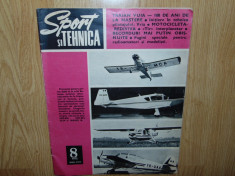 REVISTA SPORT SI TEHNICA NR:8 ANUL 1972 foto