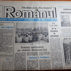 ziarul romanul 16-22 iulie 1990-articol despre vasile milea