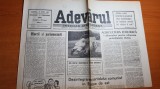 Ziarul adevarul 21 februarie 1990-criza de locuinte,bucuresti 100.000 cereri