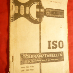 Carnet de Tolerante ISO de la DIN 7160 la DIN 7161 cu traducere in lb.romana