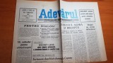 Ziarul adevarul 1 februarie 1990-scrisoare deschisa domnului corneliu coposu