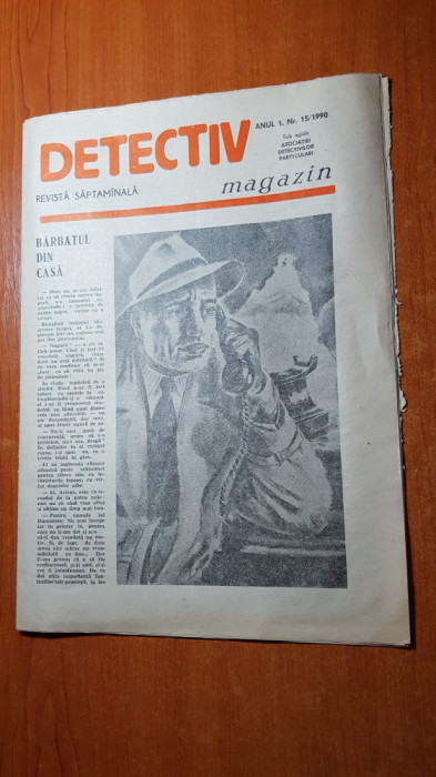 revista detectiv nr. 15/1990- revista detectivilor particulari