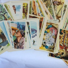 Lot cartonase (trading Cards) suprize Sanella-Bilder, 84 buc anii50