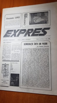 ziarul expres 1-7 iunie 1990 foto