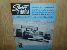 REVISTA SPORT SI TEHNICA NR:2 ANUL 1971 foto