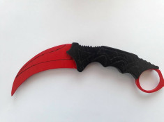 Karambit din lemn foto