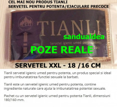 Pentru Ejaculare Precoce -Servetel umed TIANLI xxl (solutie tip suifan)-16/18cm foto