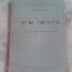 Istoria limbii romane-vol I-gramatica istorica si dialectologie-curs-GPoalelungi