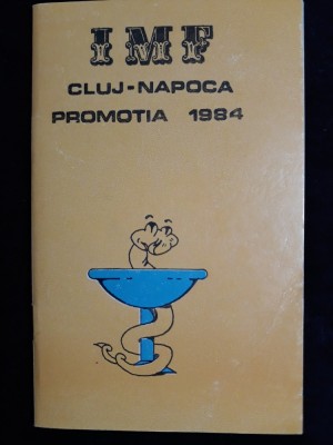 PROMOTIA 1984 - IMF CLUJ NAPOCA - LISTE CU SECTII - STUDENTI - CADRE DIDACTICE foto