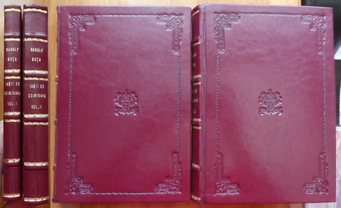 Rudolf Sutu , Iasii de odinioara , 1923 , 1928 , 2 volume legate integral piele