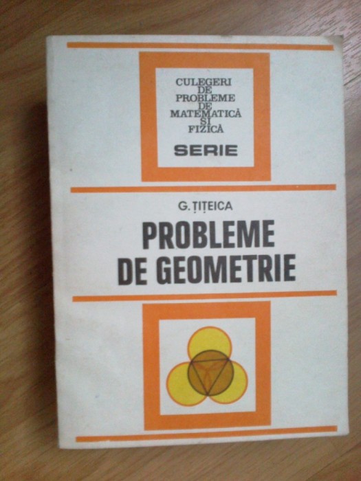 e4 Probleme De Geometrie - G. Titeica