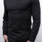 Camasa asimetrica neagra - LICHIDARE DE STOC - camasa slim fit - cod 27