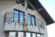 Balustrada pentru balcon din fier forjat foto