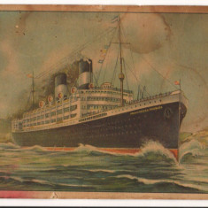 CPI B 10104 CARTE POSTALA - NAVIGAZIONE ITALIANA BUCURESTI "P.SS MAFALDA" VAPOR