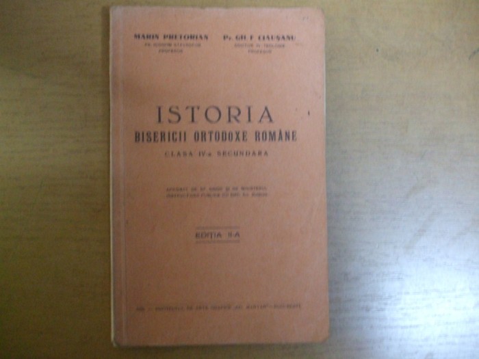 Istoria Bisericii Ortodoxe Romane Bucuresti 1930 Pretorian Ciausanu Okazii Ro